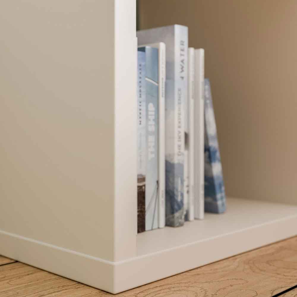 Mabon Square Wooden Shelving Unit in Sand