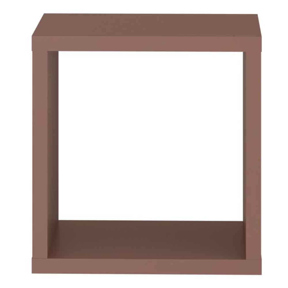 Mabon Square Wooden Shelving Unit in Terracotta