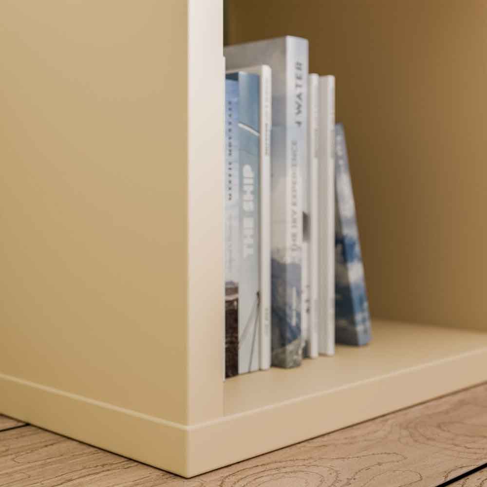 Mabon Square Wooden Shelving Unit in Yellow