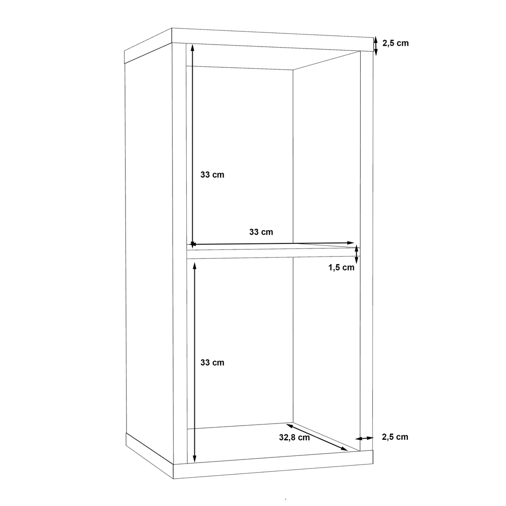 Mabon Wooden Shelving Unit With 2 Open Storage In Matt White