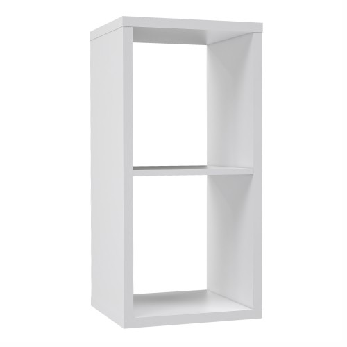 Mabon Wooden Bookcase With 1 Shelf In Matt White