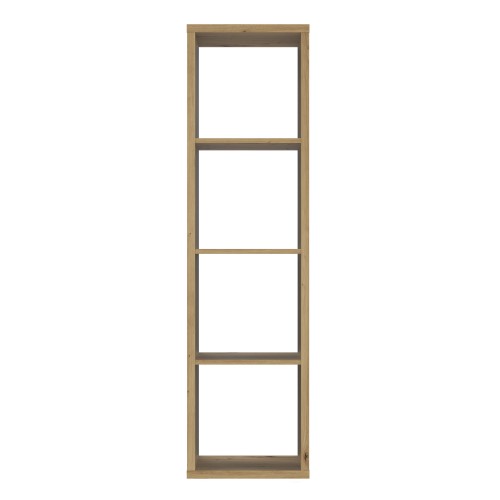 Mabon Wooden Bookcase With 3 Shelves In Artisan Oak