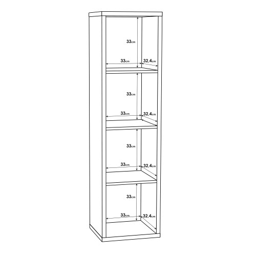 Mabon Wooden Bookcase With 3 Shelves In Sand Oak