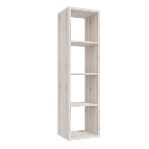 Mabon Wooden Bookcase With 3 Shelves In Sand Oak
