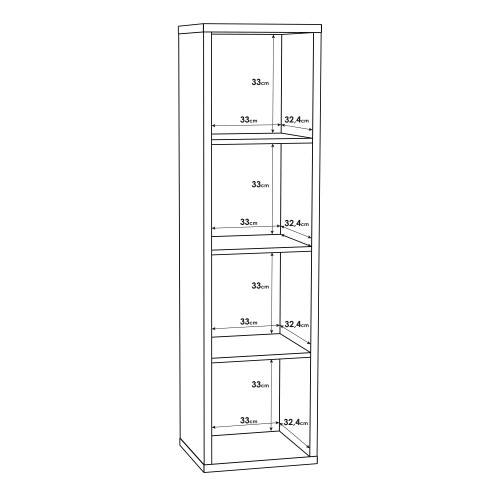 Mabon Wooden Bookcase With 3 Shelves In Sonoma Oak