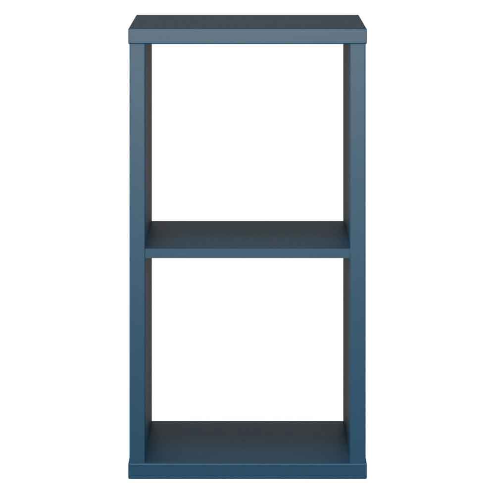 Mabon Wooden Shelving Unit with 2 Open Storage in Blue