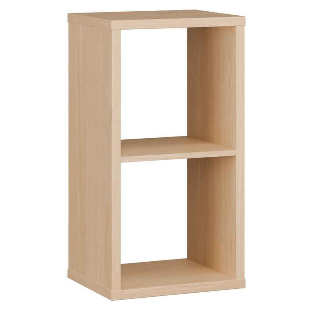 Mabon Wooden Shelving Unit with 2 Open Storage in Elegancia Oak