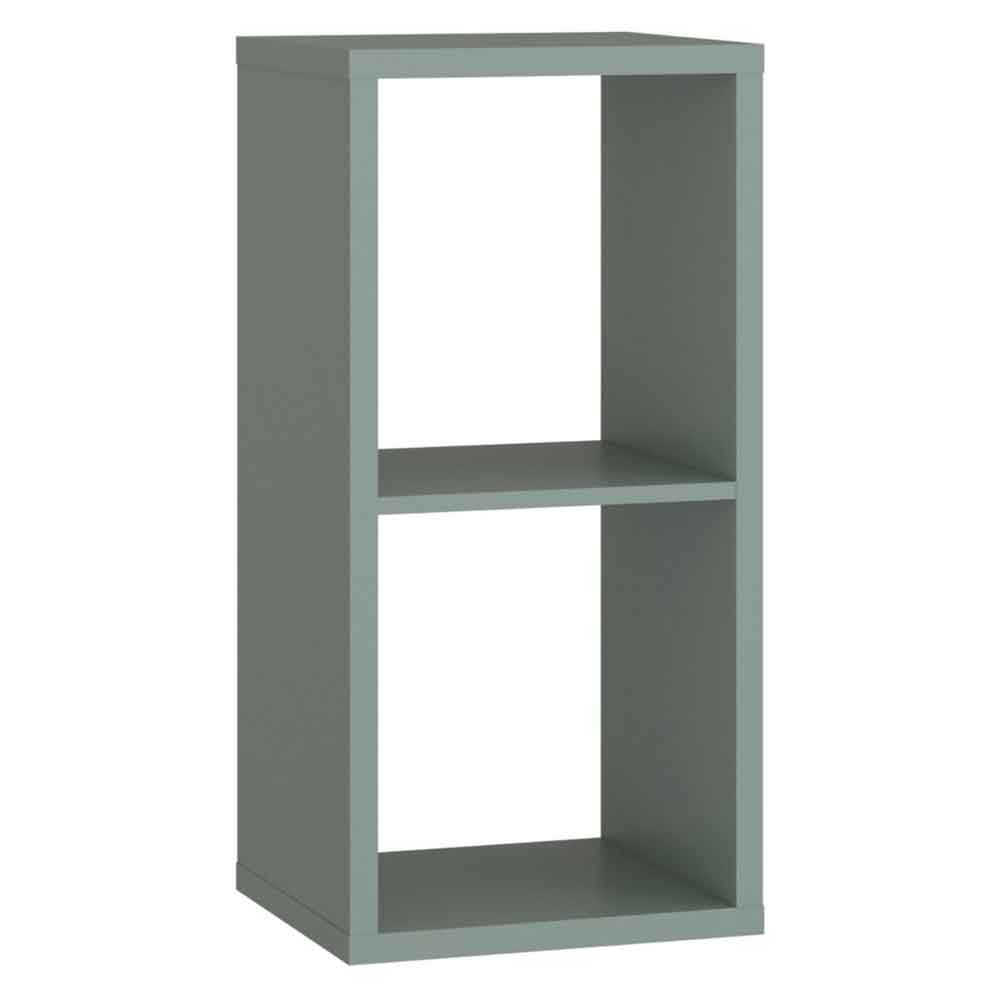 Mabon Wooden Shelving Unit with 2 Open Storage in Sage Green