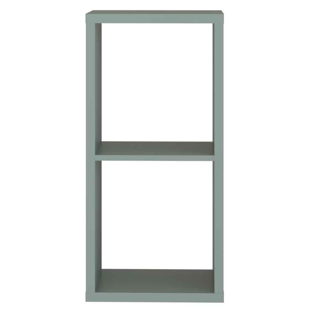 Mabon Wooden Shelving Unit with 2 Open Storage in Sage Green