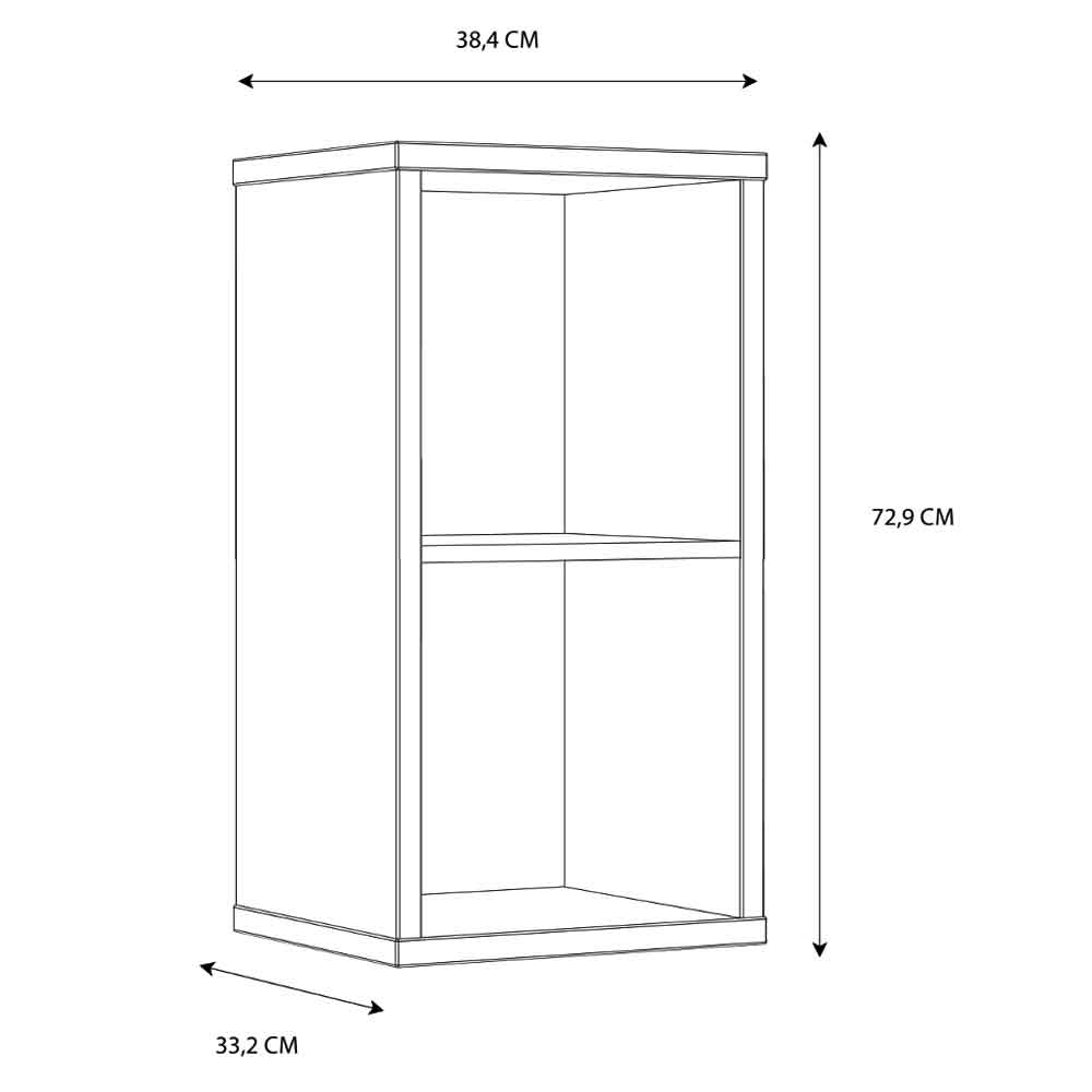 Mabon Wooden Shelving Unit with 2 Open Storage in Sage Green