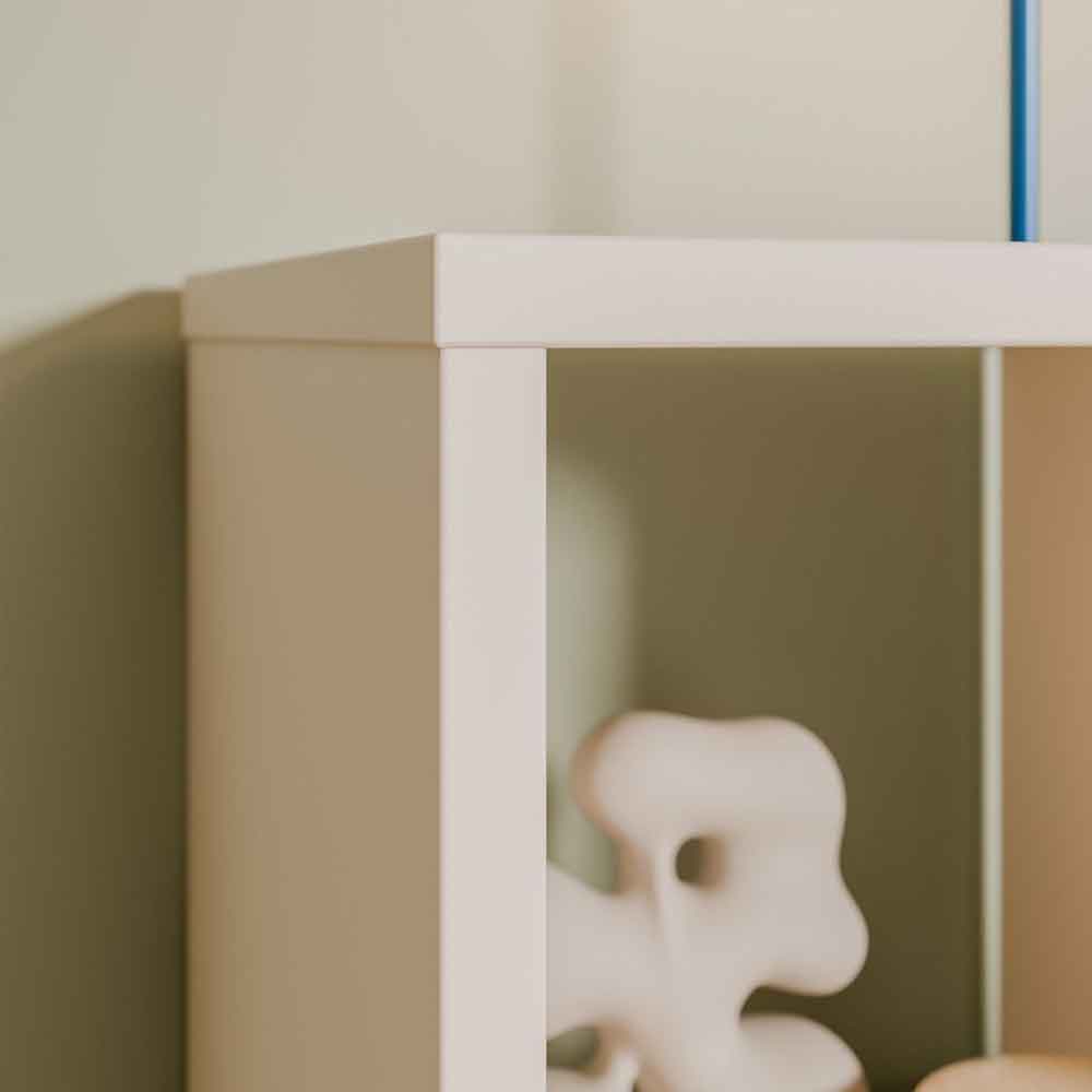 Mabon Wooden Shelving Unit with 2 Open Storage in Sand