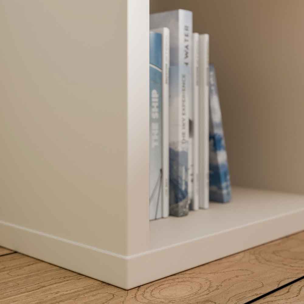 Mabon Wooden Shelving Unit with 2 Open Storage in Sand