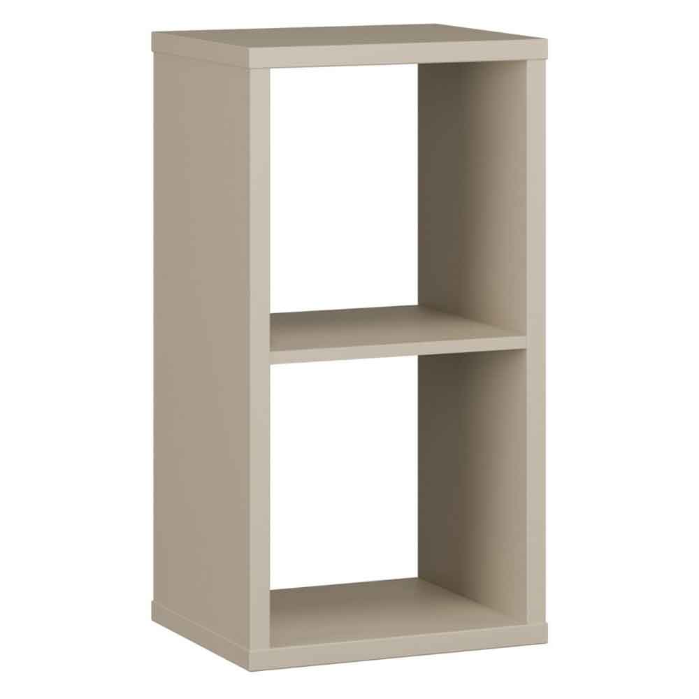 Mabon Wooden Shelving Unit with 2 Open Storage in Taupe