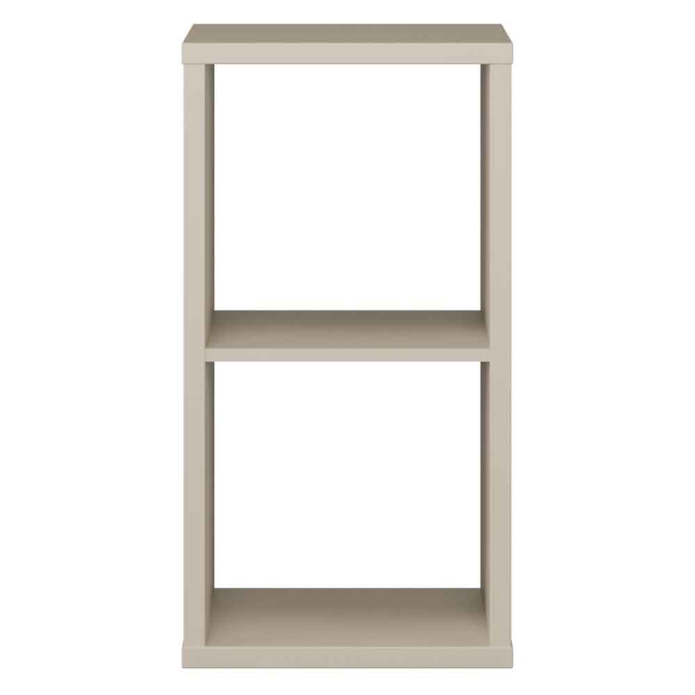 Mabon Wooden Shelving Unit with 2 Open Storage in Taupe