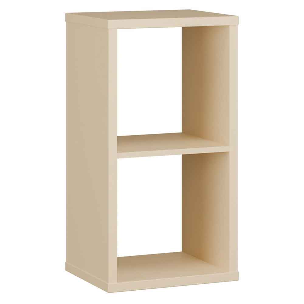 Mabon Wooden Shelving Unit with 2 Open Storage in Yellow