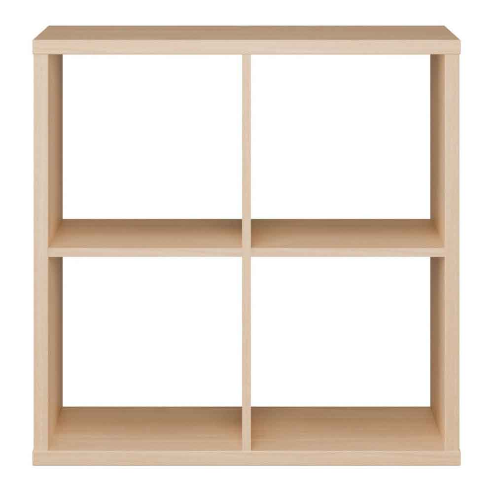 Mabon Wooden Shelving Unit with 4 Open Storage in Elegancia Oak
