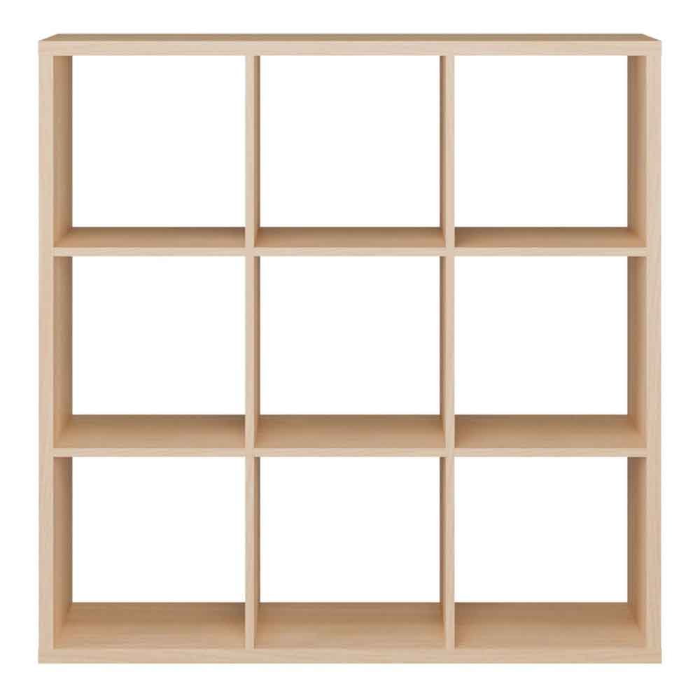 Mabon Wooden Shelving Unit with 9 Open Storage in Blue