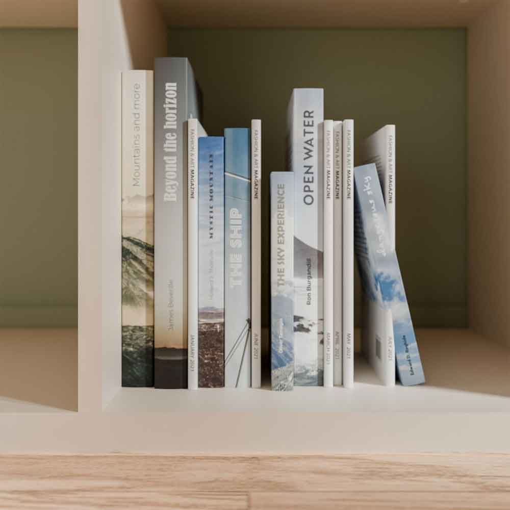Mabon Wooden Shelving Unit with 9 Open Storage in Sand
