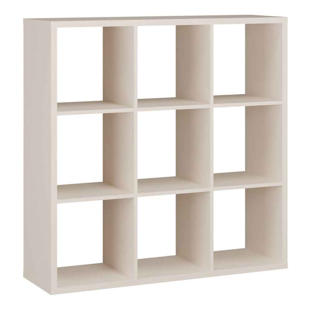 Mabon Wooden Shelving Unit with 9 Open Storage in Sand