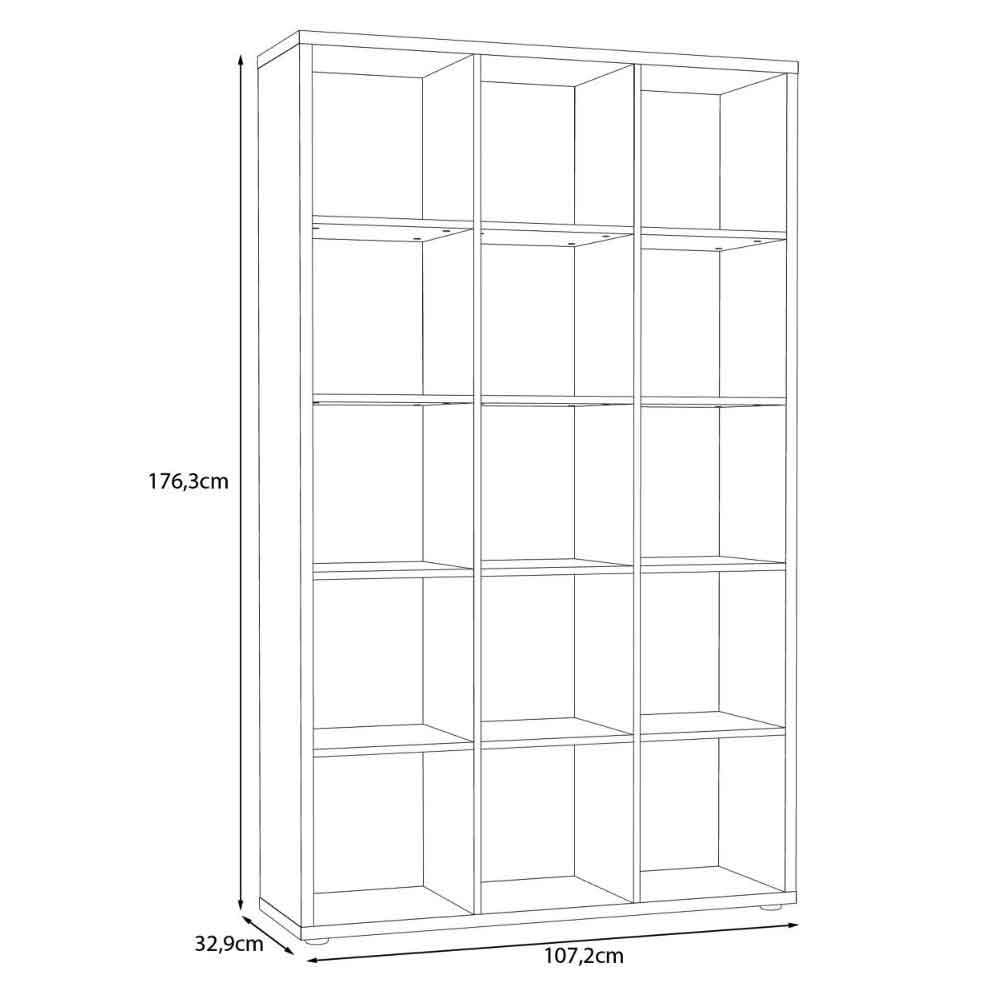Mabon Wooden Shelving Unit in Elegancia Oak
