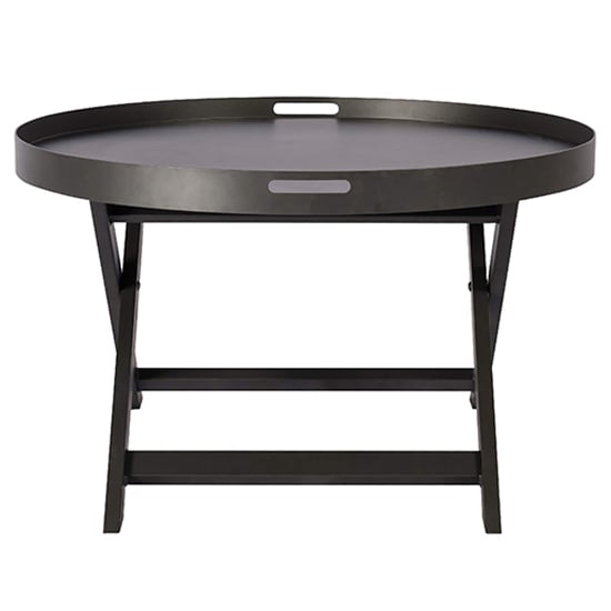 Product photograph of Macall Metal Coffee Table Round In Black from Furniture in Fashion