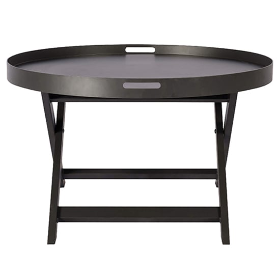 Read more about Macall metal coffee table round in black