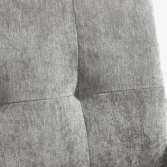 Macia Mobus Fabric Compact Retro Chair In Dove Grey
