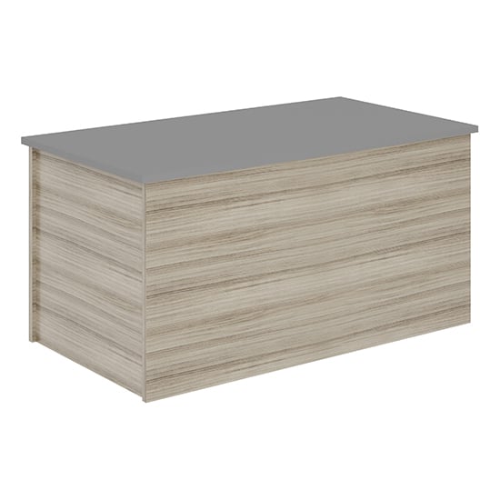 Mack High Gloss Blanket Box In Grey And Light Oak_2