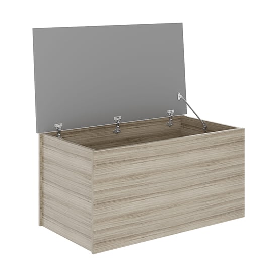 Mack High Gloss Blanket Box In Grey And Light Oak_3