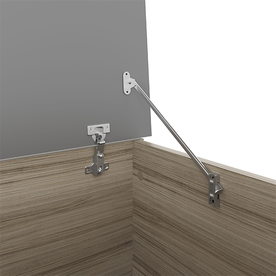 Mack High Gloss Blanket Box In Grey And Light Oak_6