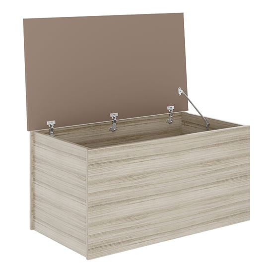 Mack High Gloss Blanket Box In Oyster And Light Oak_3