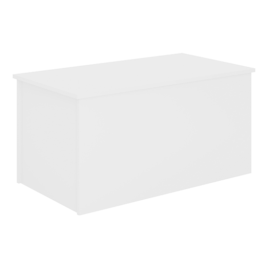Mack High Gloss Blanket Box In White Furniture in Fashion