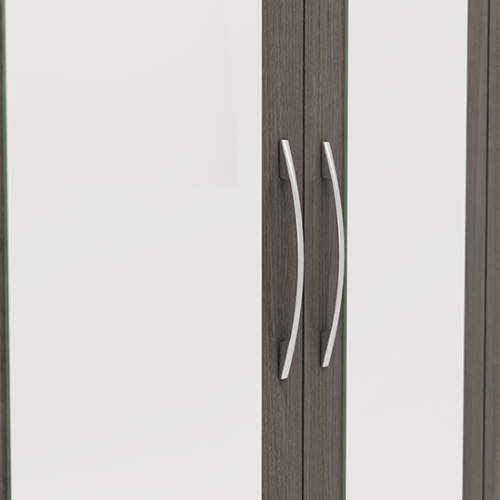 Mack Wooden Wardrobe With 6 Doors 2 Drawers In Black
