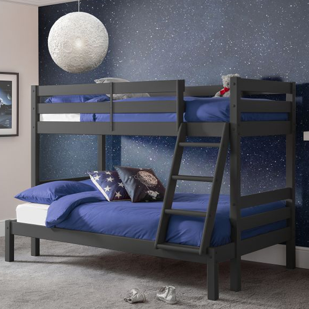 Read more about Mack wooden triple sleeper bunk bed in anthracite