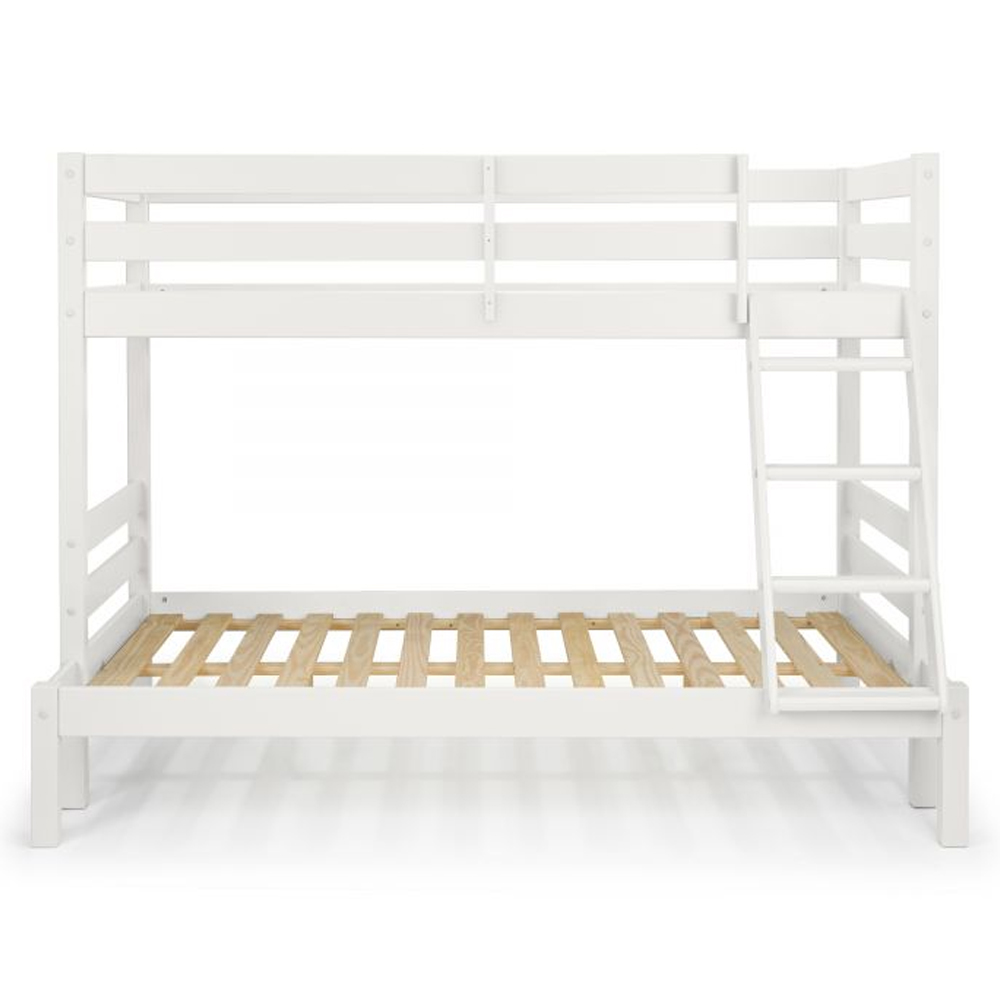 Mack Wooden Triple Sleeper Bunk Bed In White