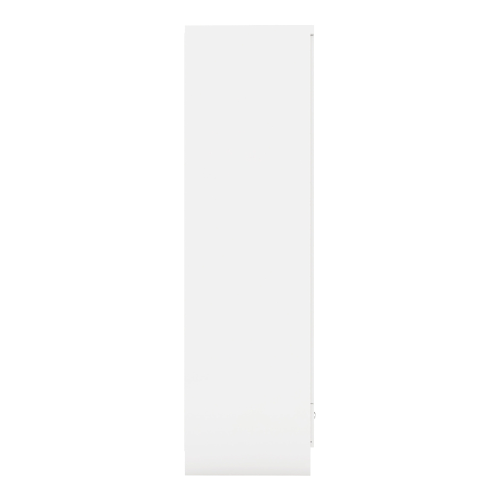 Mack Wooden Wardrobe With 1 High Gloss Door Front In White