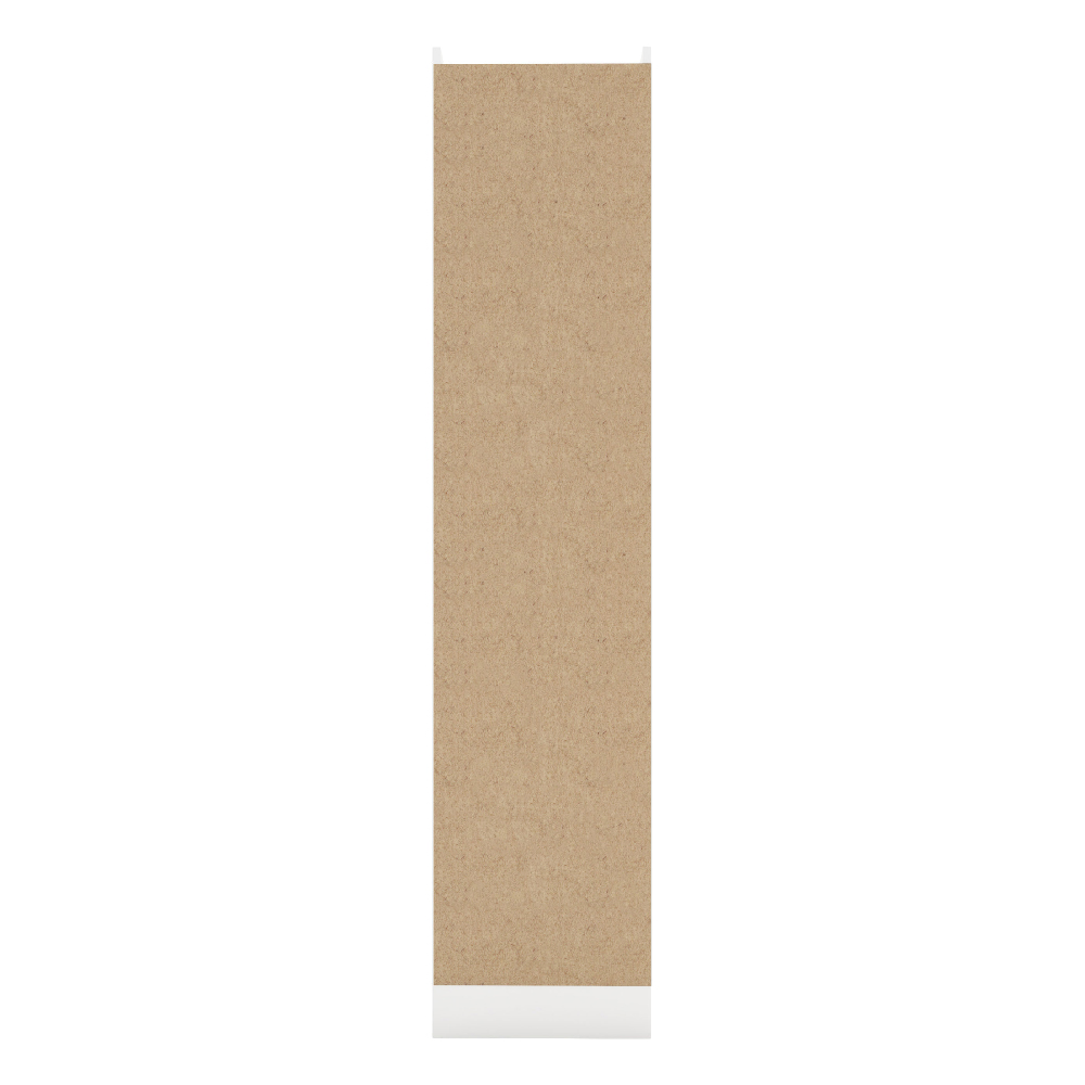 Mack Wooden Wardrobe With 1 High Gloss Door Front In White