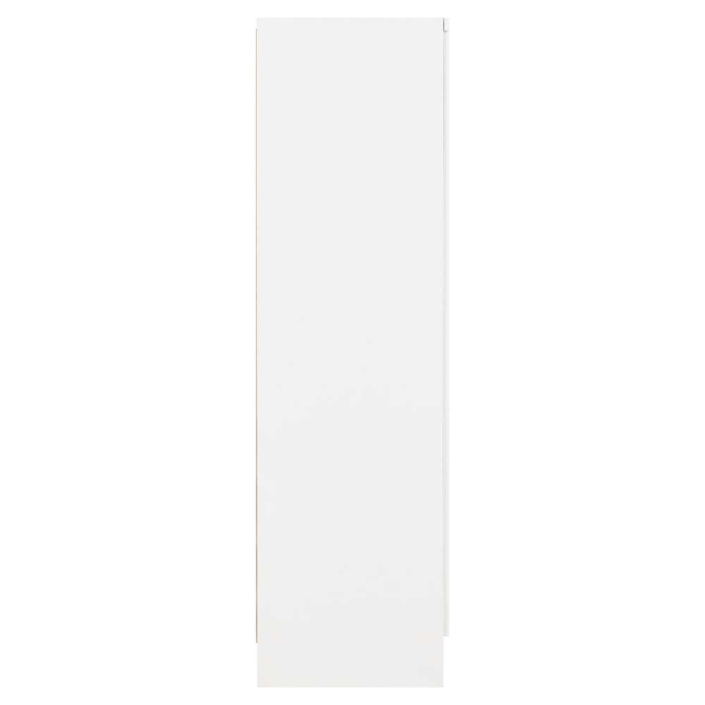 Mack Wooden Wardrobe With 2 Doors And High Gloss Front In White
