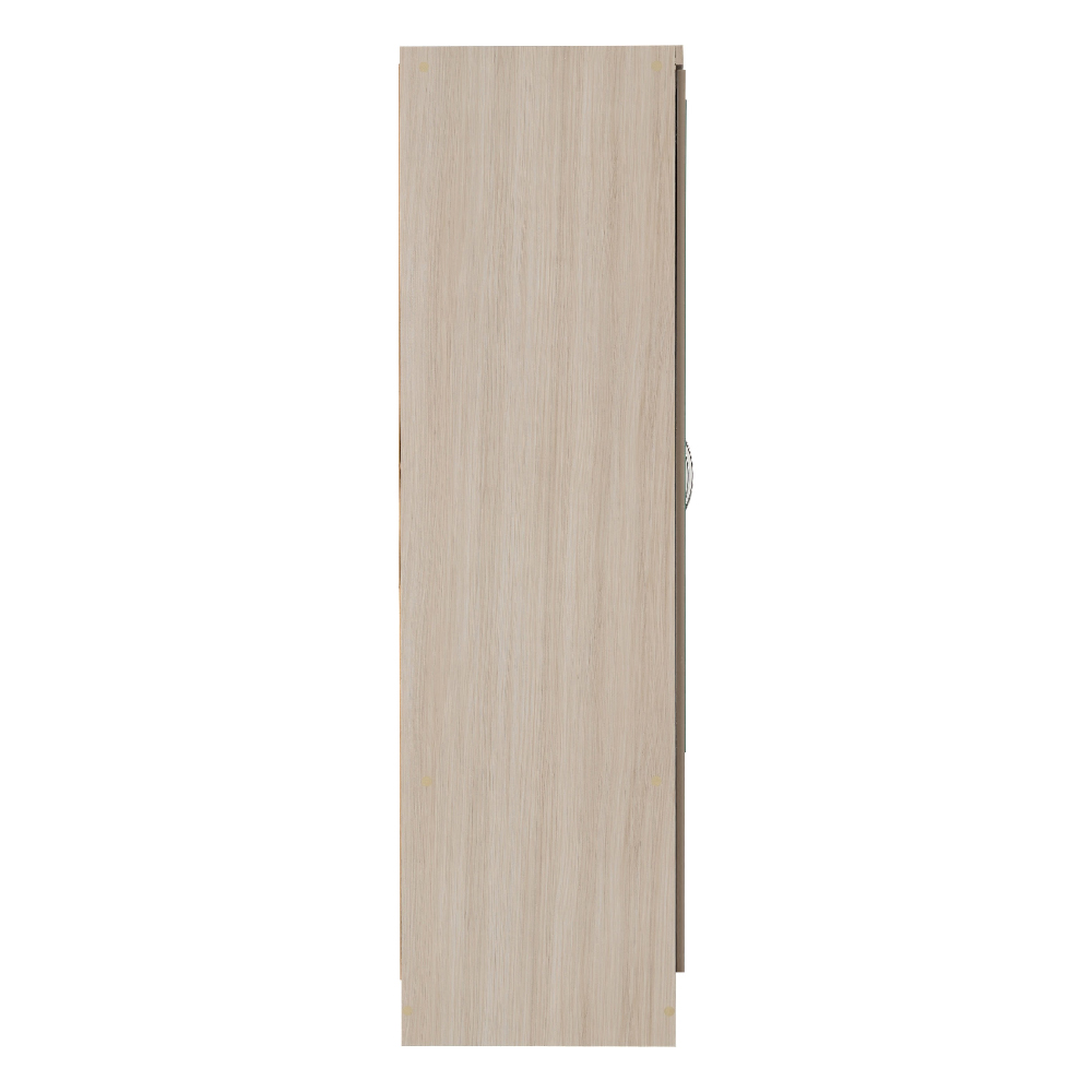 Mack Wooden Wardrobe With 6 Door And Oyster Gloss Front In Oak
