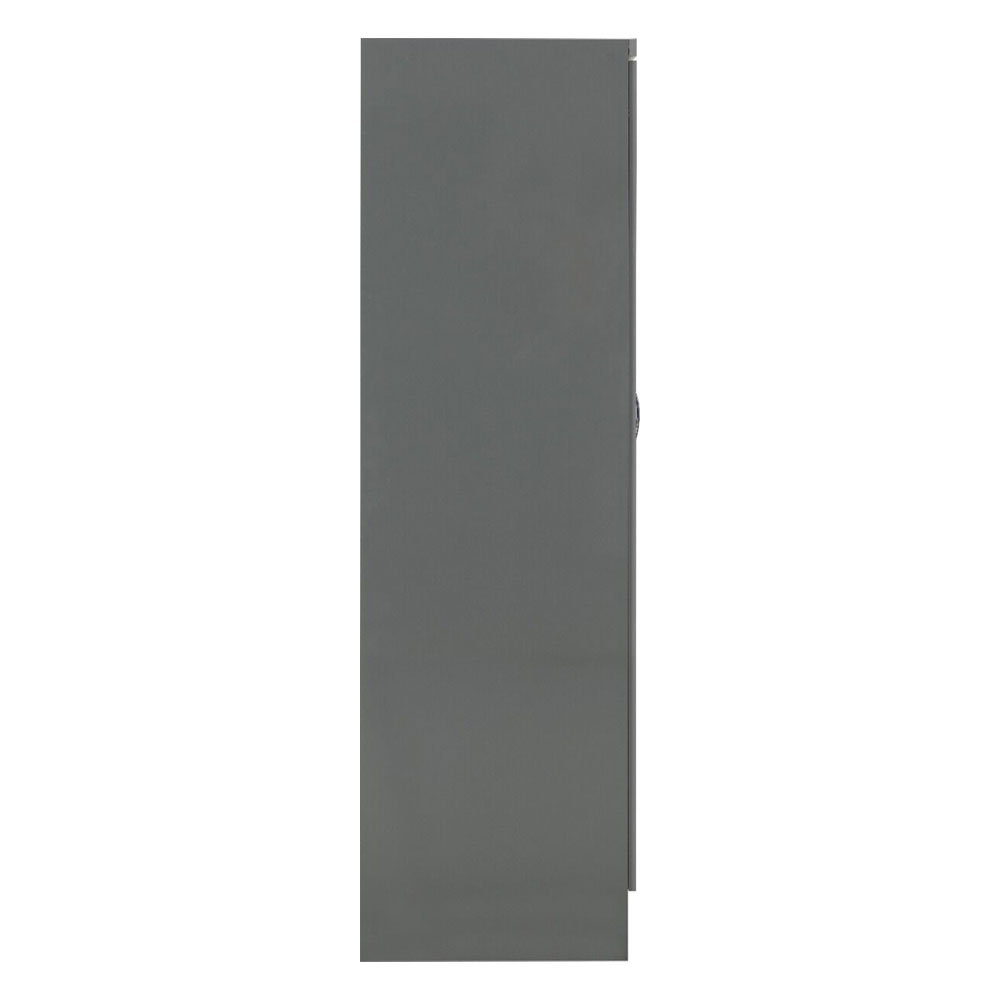 Mack Wooden Wardrobe with 6 Doors in Grey Gloss