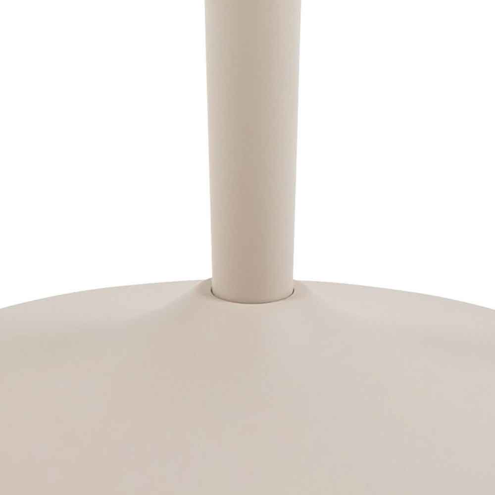 Macon Ceramic Round Bar Table With Grey Base - Aberta Brown