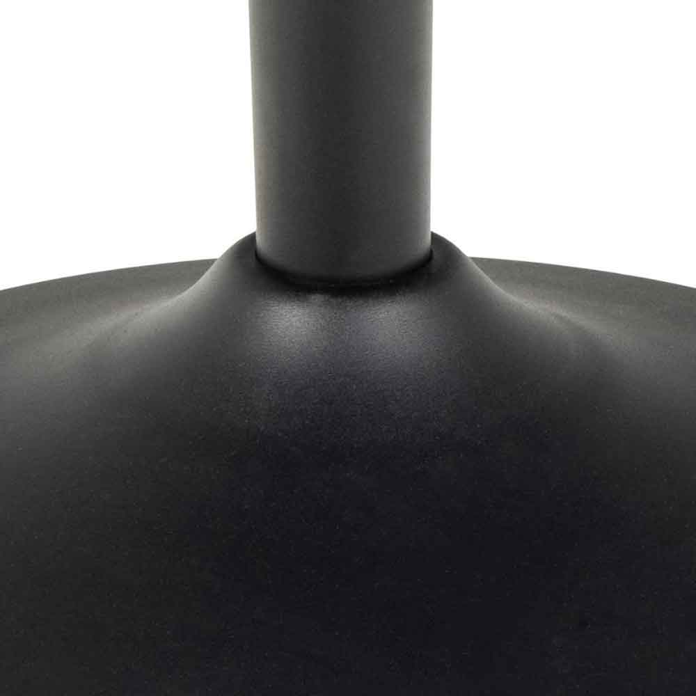 Macon Ceramic Round Coffee Table With Steel Base - Grantham Black