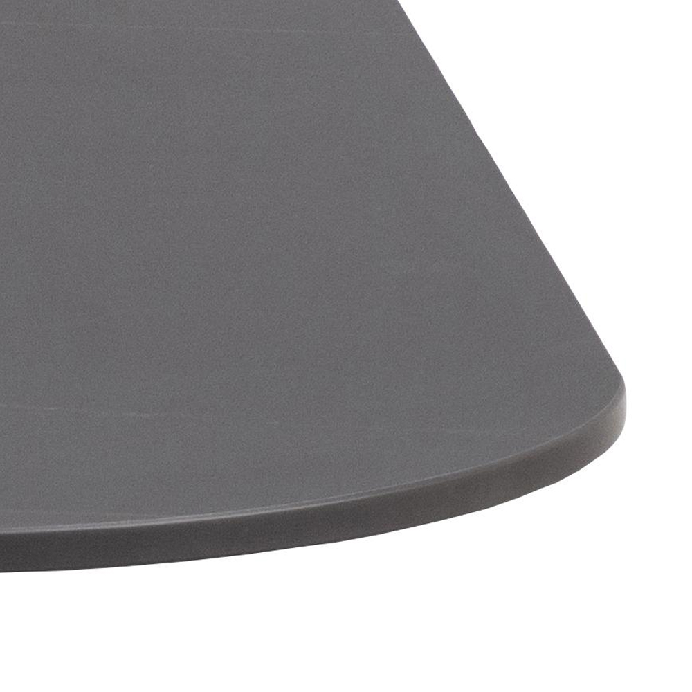 Macon Ceramic Square Dining Table In Matt black Grantham