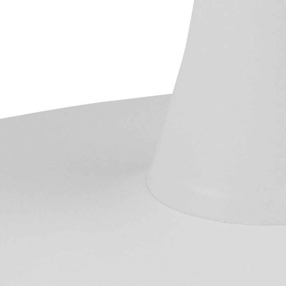 Macon Ceramic Square Dining Table With Steel Base - Unico White