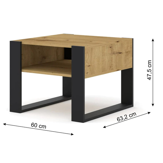 Macon Wooden Coffee Table In Artisan Oak