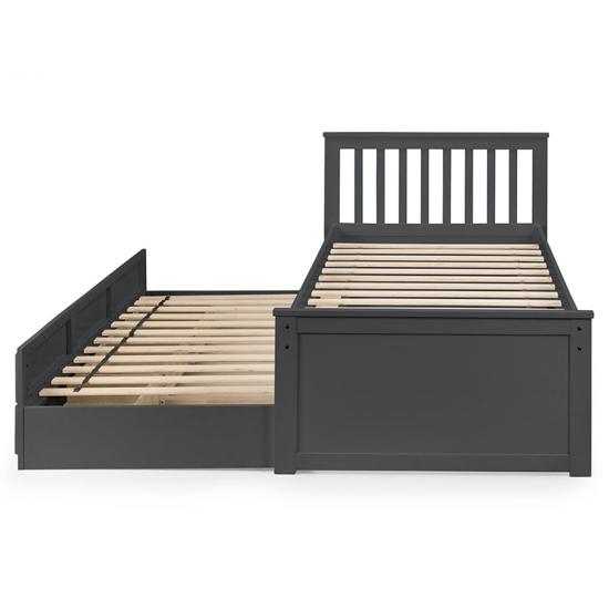Macon Single Bed With Underbed And Drawers In Anthracite Furniture in