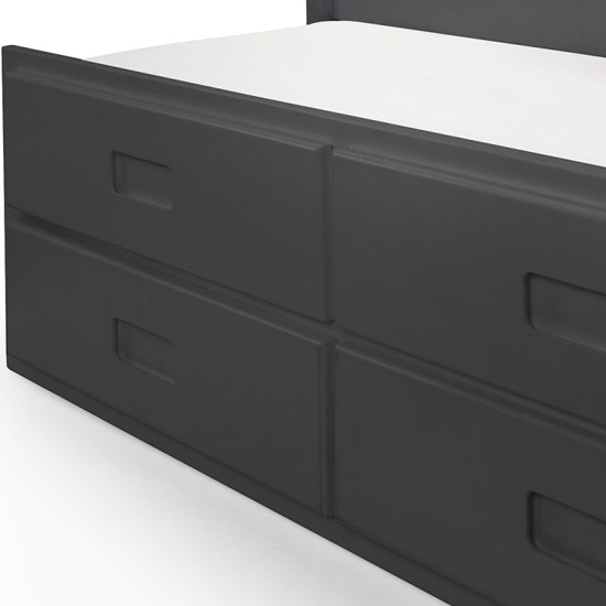 Macon Single Bed With Underbed And Drawers In Anthracite