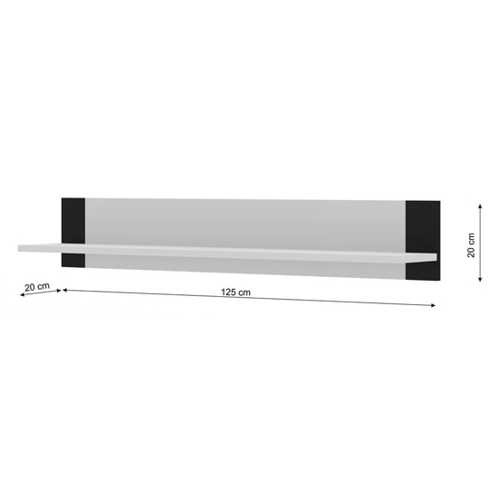 Macon Wooden Wall Shelf In White