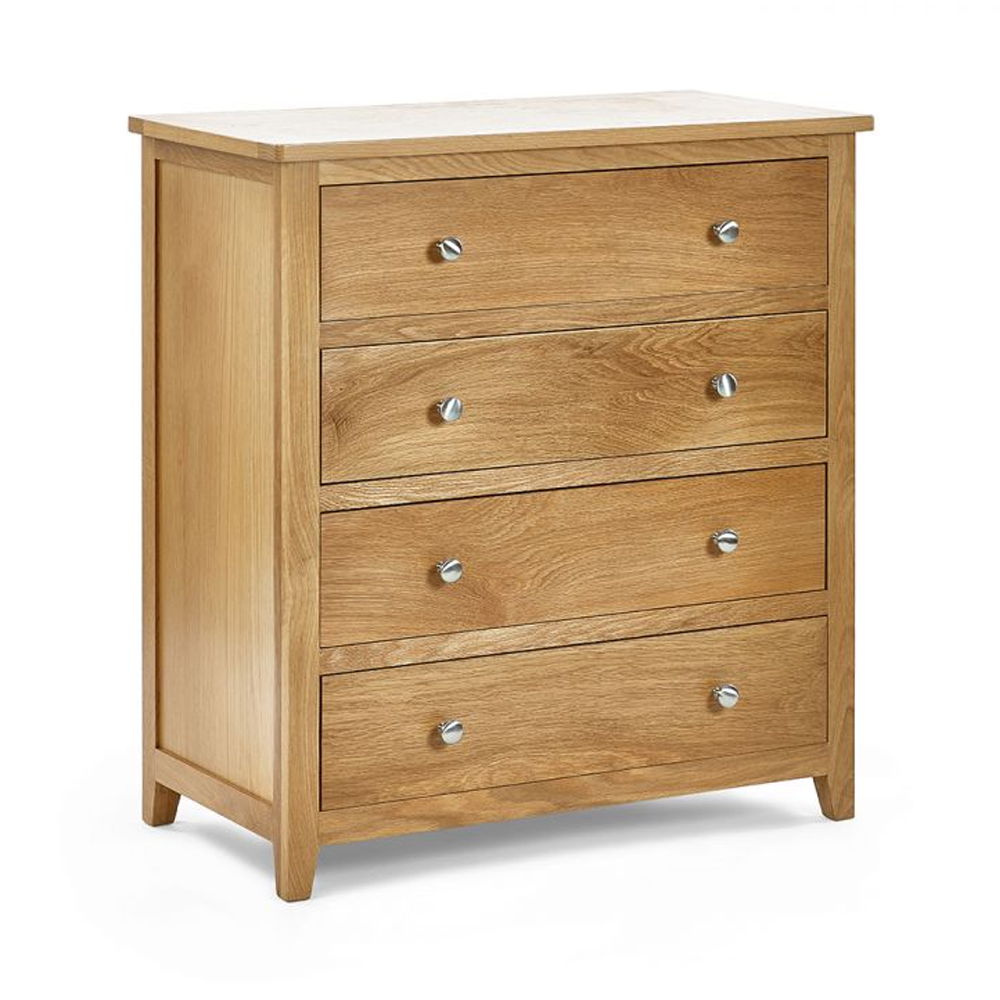 Macon Wooden Chest Of 4 Drawers In Oak
