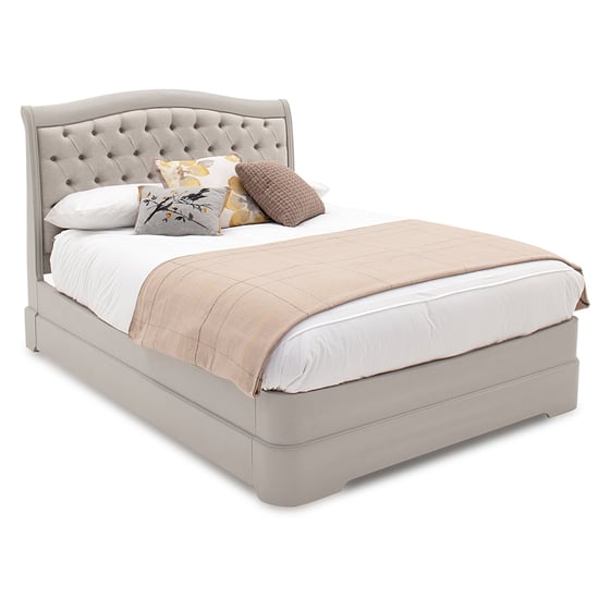 Product photograph of Macon Wooden Super King Size Bed In Taupe from Furniture in Fashion